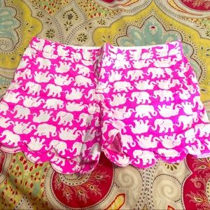 Lilly Pulitzer buttercup scallop shorts